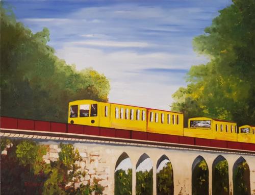 train jaune